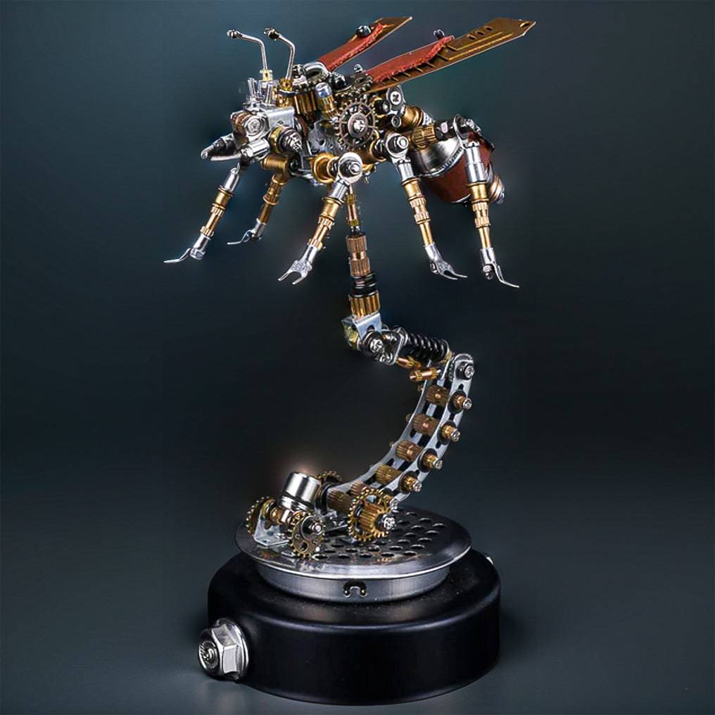 Intricate 3D Metal Termite Mechanical Puzzle Model Kit with Stylish Holder - OPICRAFT