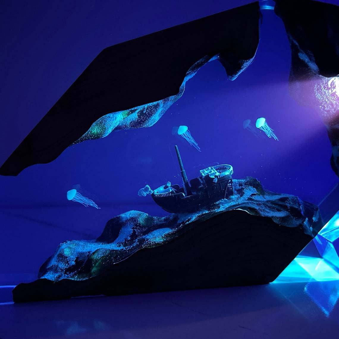 Going Merry Shipwreck Resin Night Light - OPICRAFT