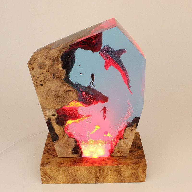 Ocean Whale Shark Resin Night Light - OPICRAFT