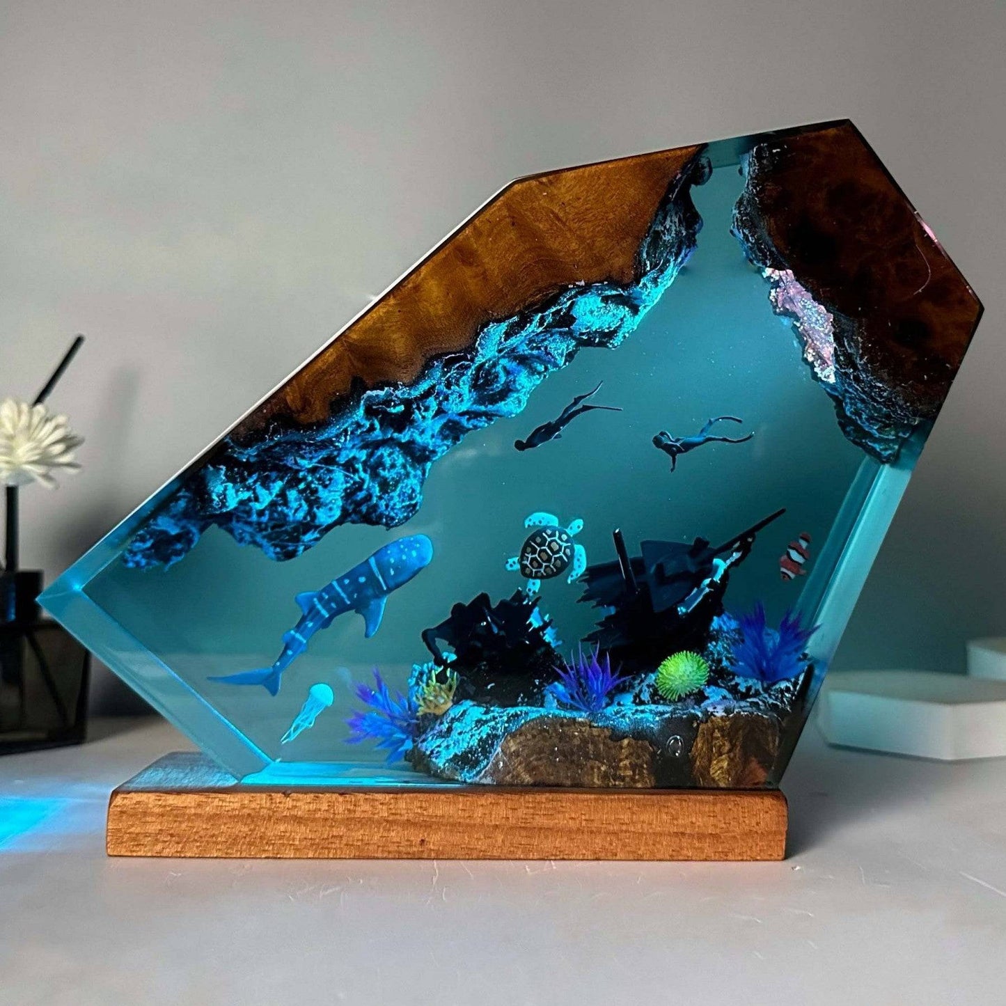 Hot Sale!! Epoxy Ocean Resin Night Light - OPICRAFT