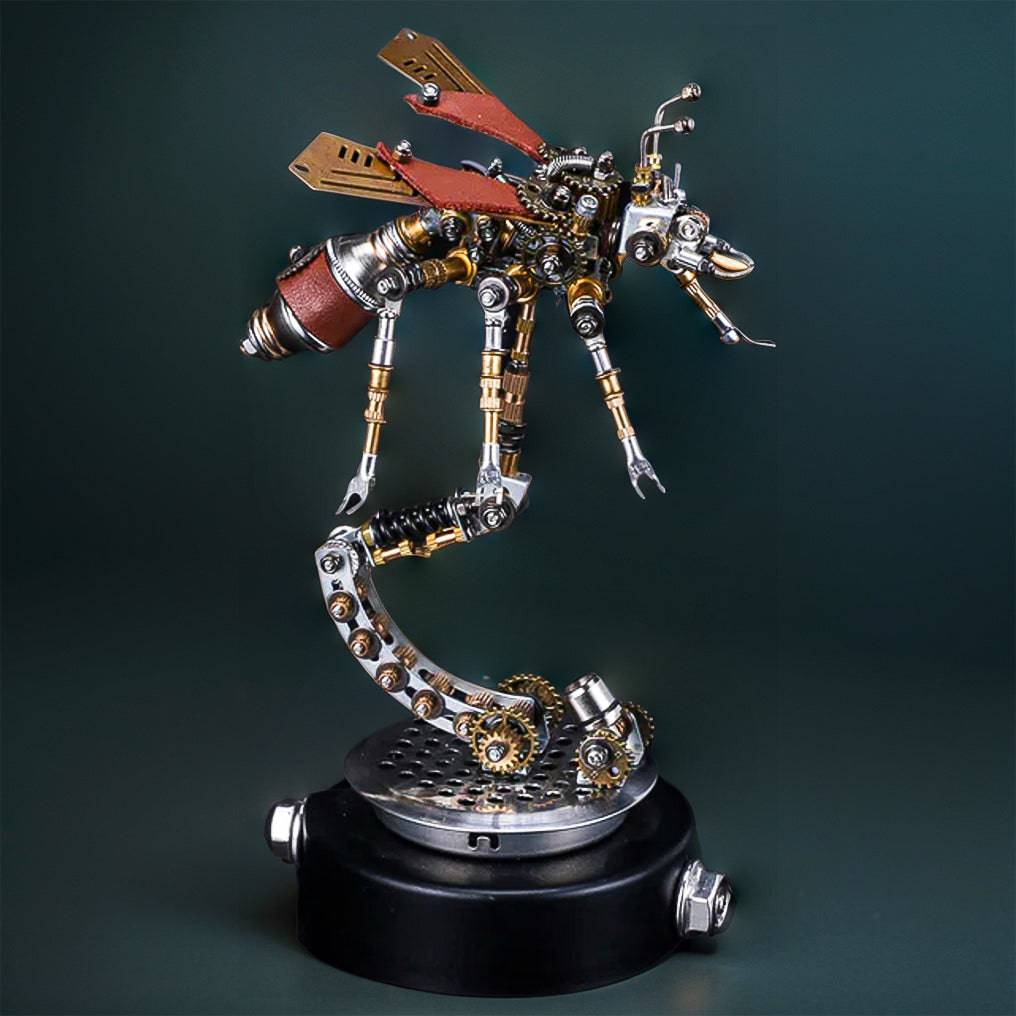 Intricate 3D Metal Termite Mechanical Puzzle Model Kit with Stylish Holder - OPICRAFT