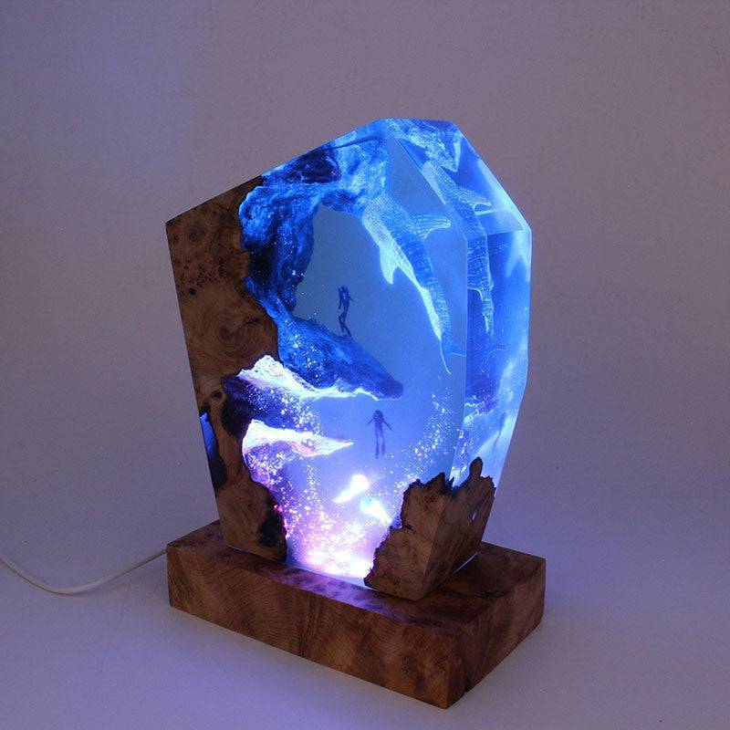 Ocean Whale Shark Resin Night Light - OPICRAFT
