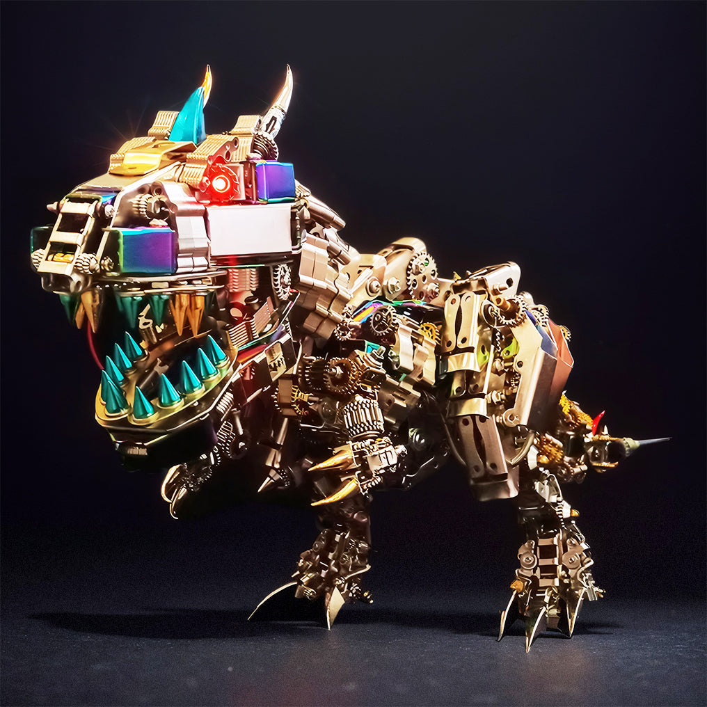 Ultimate 3D Mechanical T-Rex Metal Puzzle Kit - Over 2500 Pieces, Impressive 55cm Tall Build! - OPICRAFT