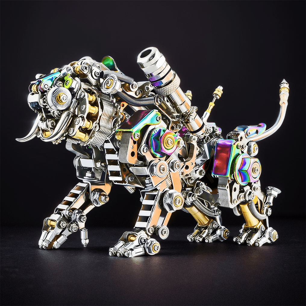 Engaging DIY 3D Metal Bengal Tiger Puzzle Kit - Creative Building Block Experience! - OPICRAFT
