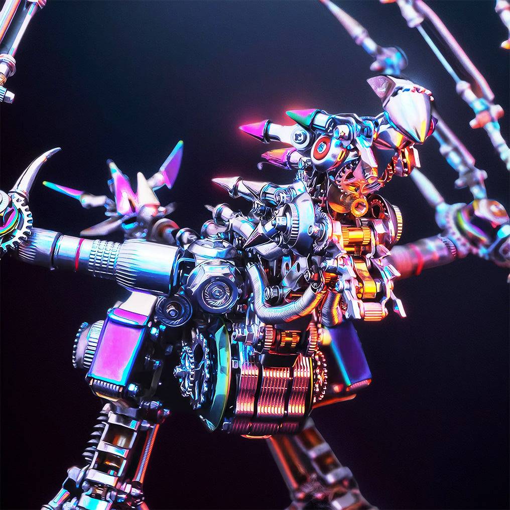 Engaging 3D Dragon Metal Model Puzzle Kit - Over 1390 Pieces of Intriguing DIY Fun! - OPICRAFT