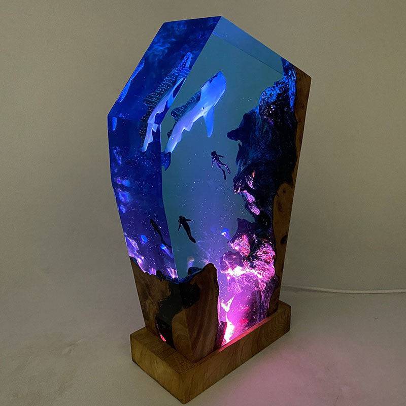 Ocean Whale Shark Resin Night Light - OPICRAFT