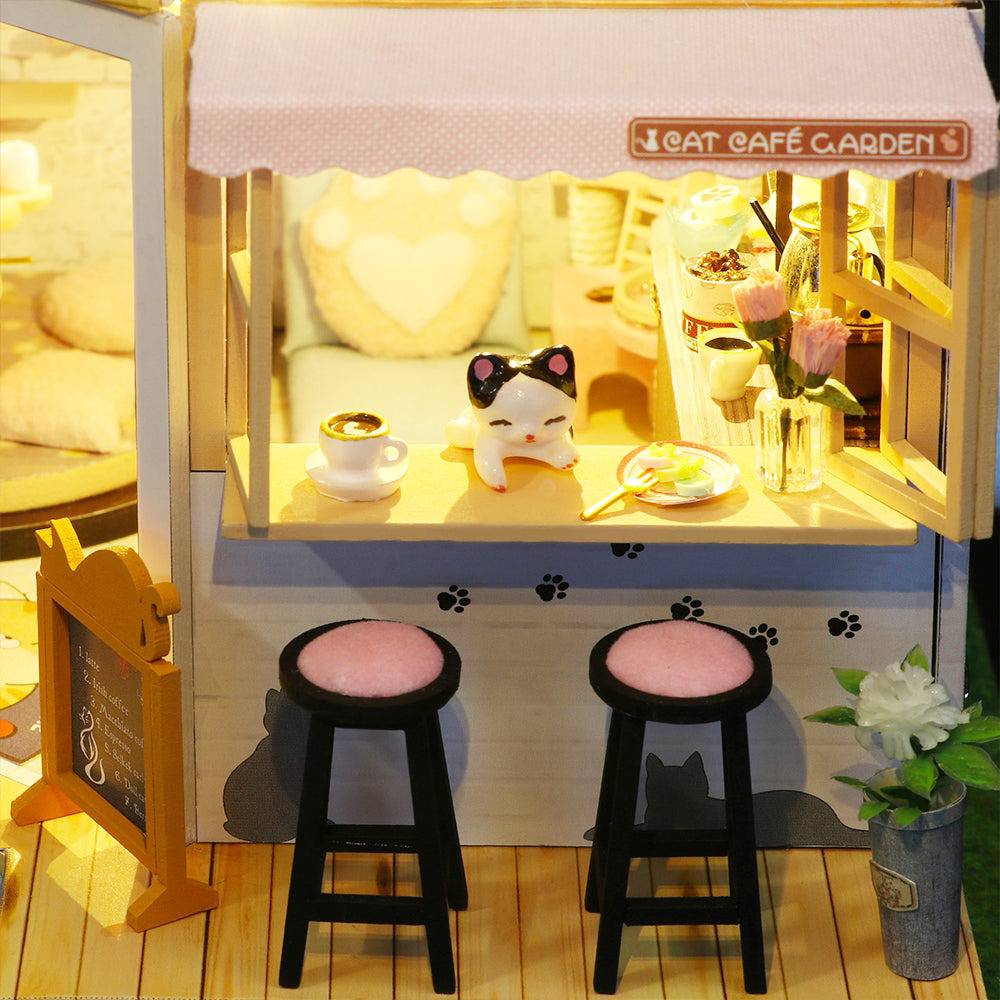 BRIVLOX 1: 24 DIY Dollhouse Kit (Cat Coffee Garden) - BRIVLOX | Where Innovation Meets Style!