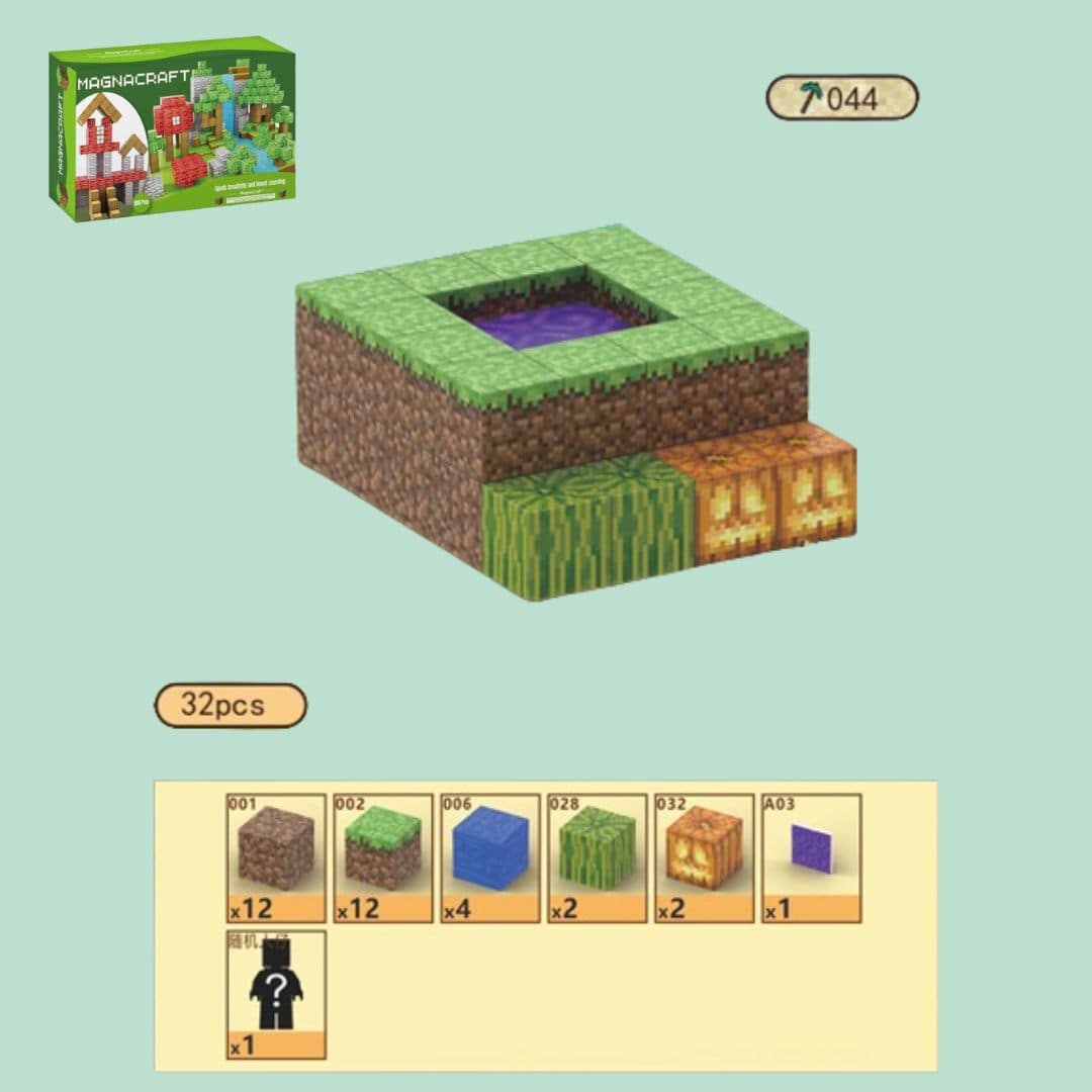 Magnetic Builders World: Cube Edition (32pcs) - OPICRAFT