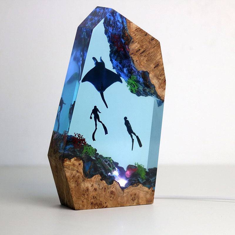 Deep Sea World Scene Resin Night Light - OPICRAFT