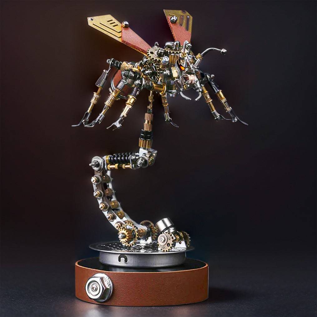 Intricate 3D Metal Termite Mechanical Puzzle Model Kit with Stylish Holder - OPICRAFT