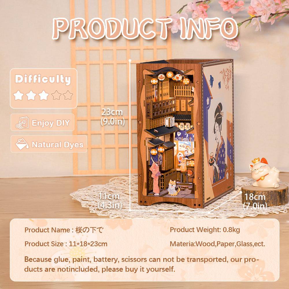 BRIVLOX™ DIY Booknook Kit (Under the Sakura Tree) - BRIVLOX | Where Innovation Meets Style!