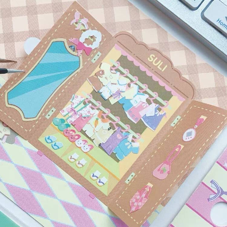 Stickers Play Set, Organize your Own Refrigerator|Snack Vending Machine|Dream House|Closet - OPICRAFT