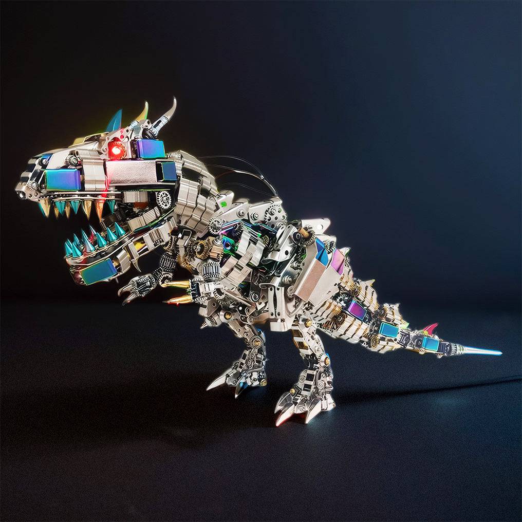 Ultimate 3D Mechanical T-Rex Metal Puzzle Kit - Over 2500 Pieces, Impressive 55cm Tall Build! - OPICRAFT