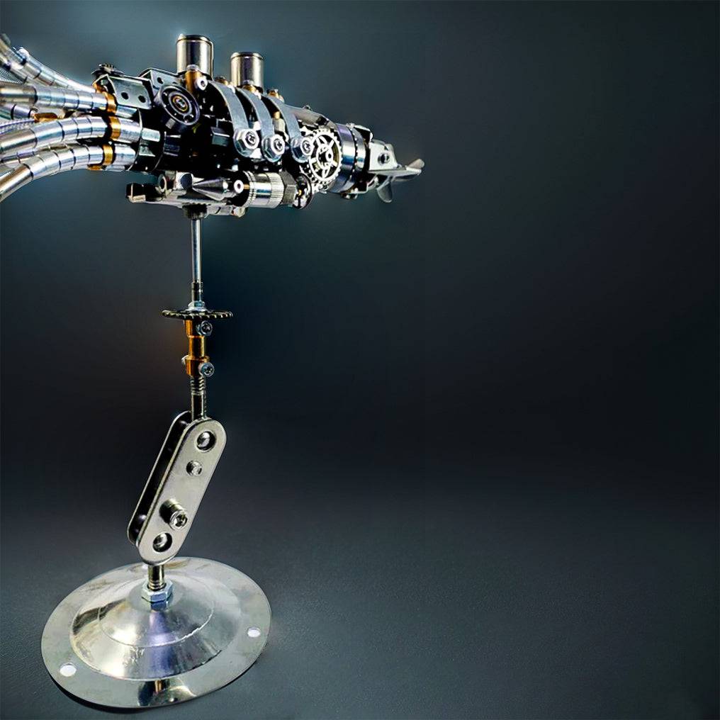 Intriguing 3D Metal Steampunk Giant Squid Puzzle Model Kit - 295+ Intricate Pieces for Creative Assembly! - OPICRAFT