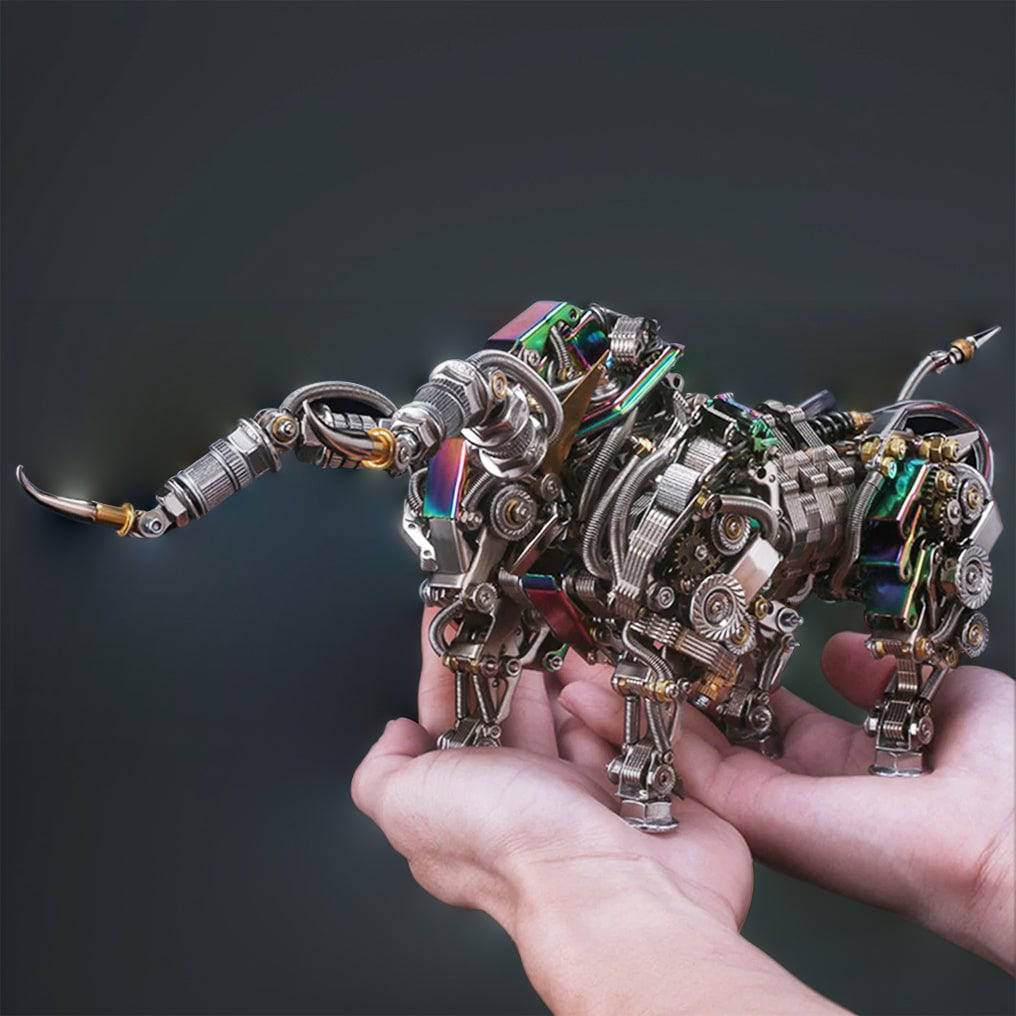 Create Your Own Stunning 3D Metal Mechanical Bull Model – 1087-Piece Assembly Kit! - OPICRAFT