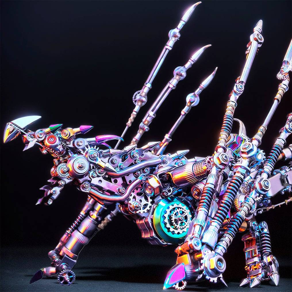 Engaging 3D Dragon Metal Model Puzzle Kit - Over 1390 Pieces of Intriguing DIY Fun! - OPICRAFT