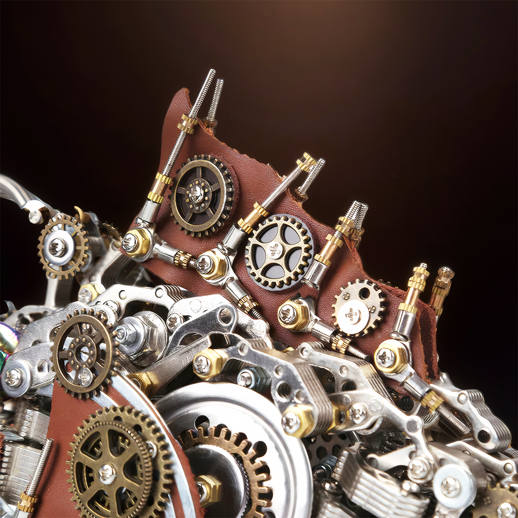 Creative 3D Mechanical Anglefish Metal Puzzle Kit - 1064 PCS Building Block Set for Enthusiasts - OPICRAFT