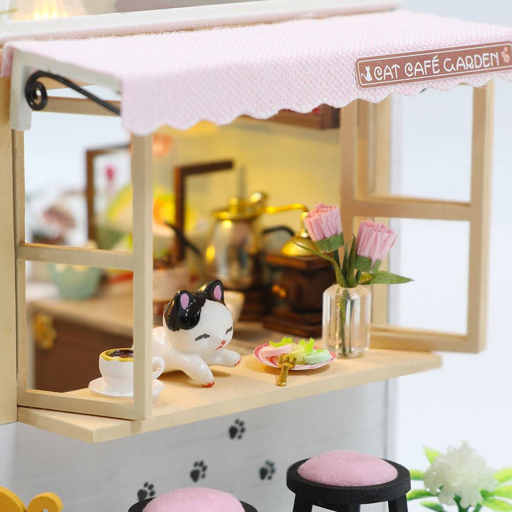 BRIVLOX 1: 24 DIY Dollhouse Kit (Cat Coffee Garden) - BRIVLOX | Where Innovation Meets Style!