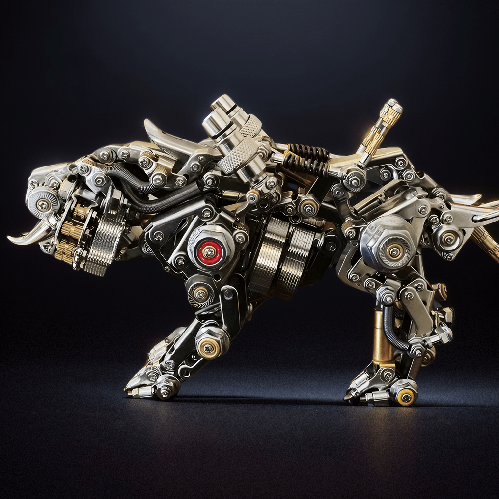 Engaging DIY 3D Metal Bengal Tiger Puzzle Kit - Creative Building Block Experience! - OPICRAFT