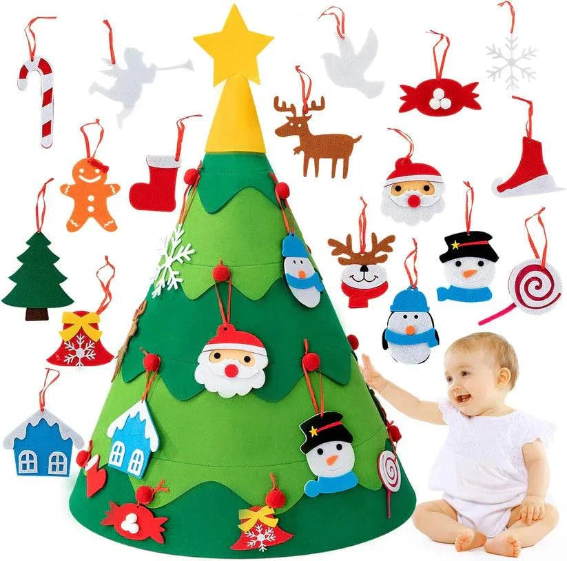 Montessori 3D DIY Felt Christmas Tree - OPICRAFT