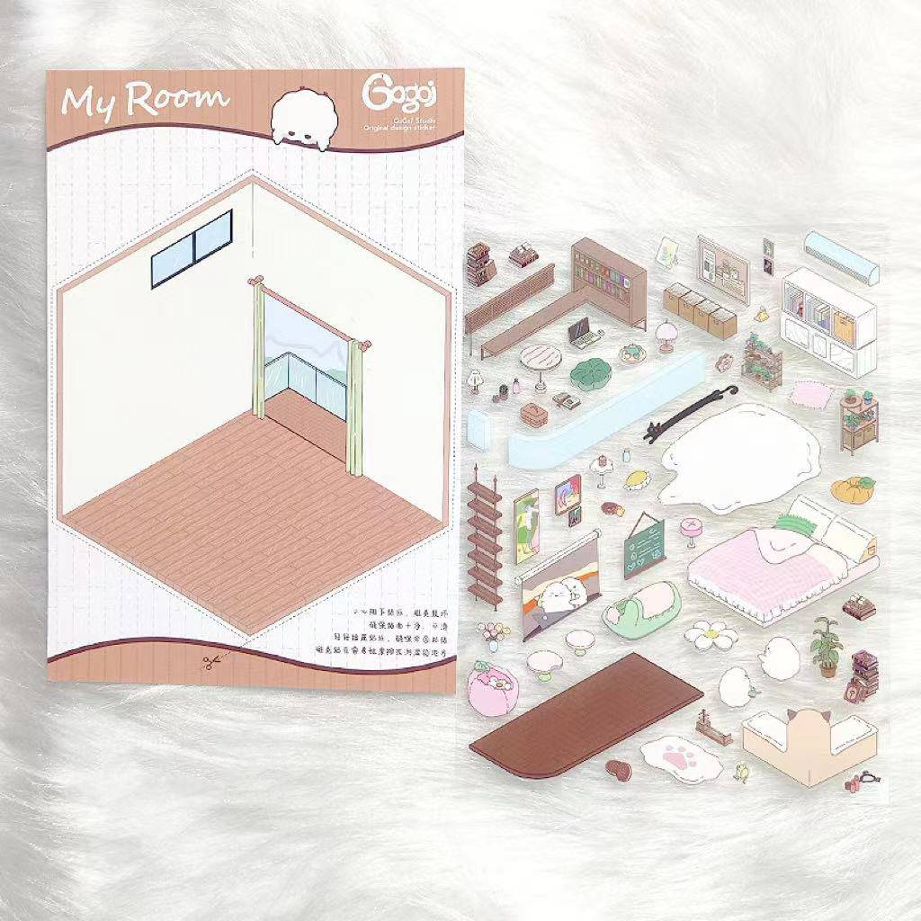 DIY 3D Sticker Scenes! Outdoor Party|Halloween|Apartment|Bakery Shop - OPICRAFT