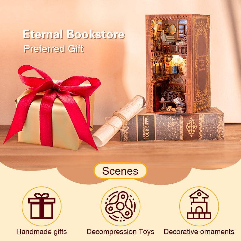 BRIVLOX™ DIY Booknook Kit (Eternal Bookstore) - BRIVLOX | Where Innovation Meets Style!