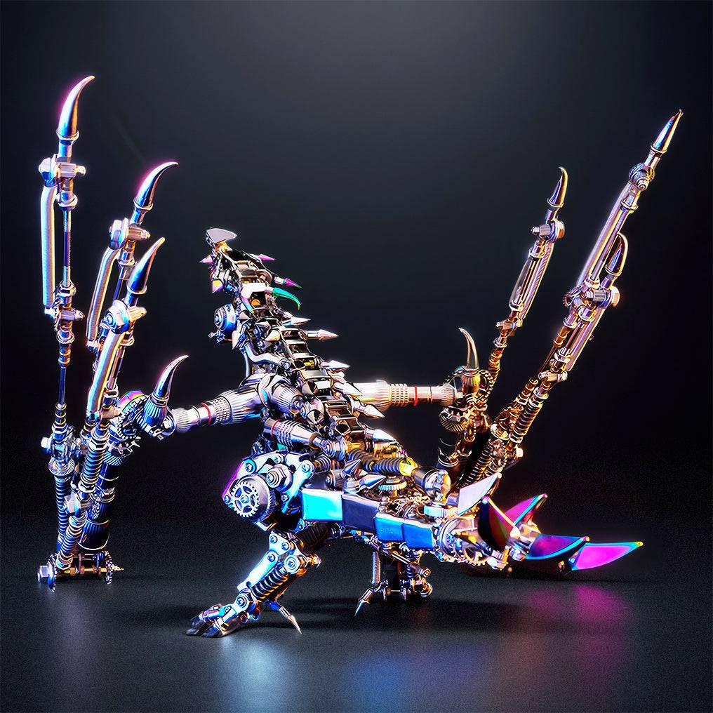Engaging 3D Dragon Metal Model Puzzle Kit - Over 1390 Pieces of Intriguing DIY Fun! - OPICRAFT