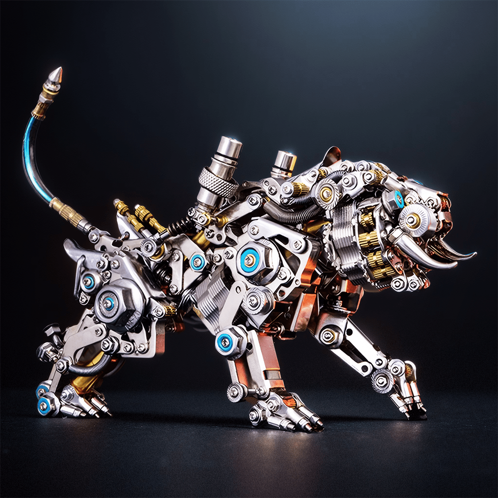 Engaging DIY 3D Metal Bengal Tiger Puzzle Kit - Creative Building Block Experience! - OPICRAFT