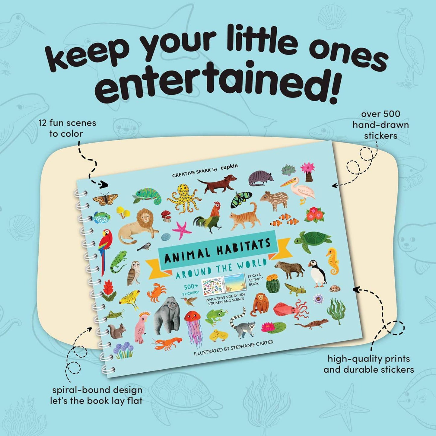 Animal All Around Town Sticker Book Activity - OPICRAFT