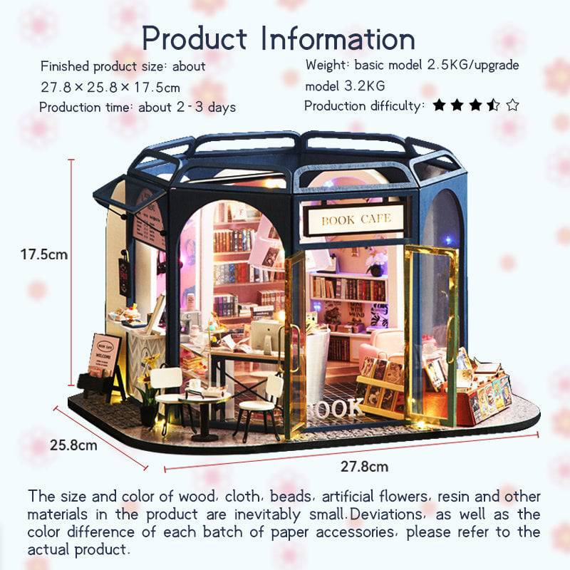 BRIVLOX™ 1:24 Dollhouse Kit (Book Cafe) - BRIVLOX | Where Innovation Meets Style!