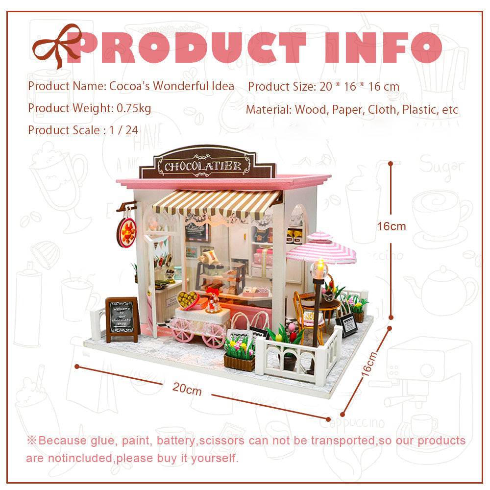 BRIVLOX 1: 24 DIY Dollhouse Kit (Cocoa's Wonderful ldea) - BRIVLOX | Where Innovation Meets Style!