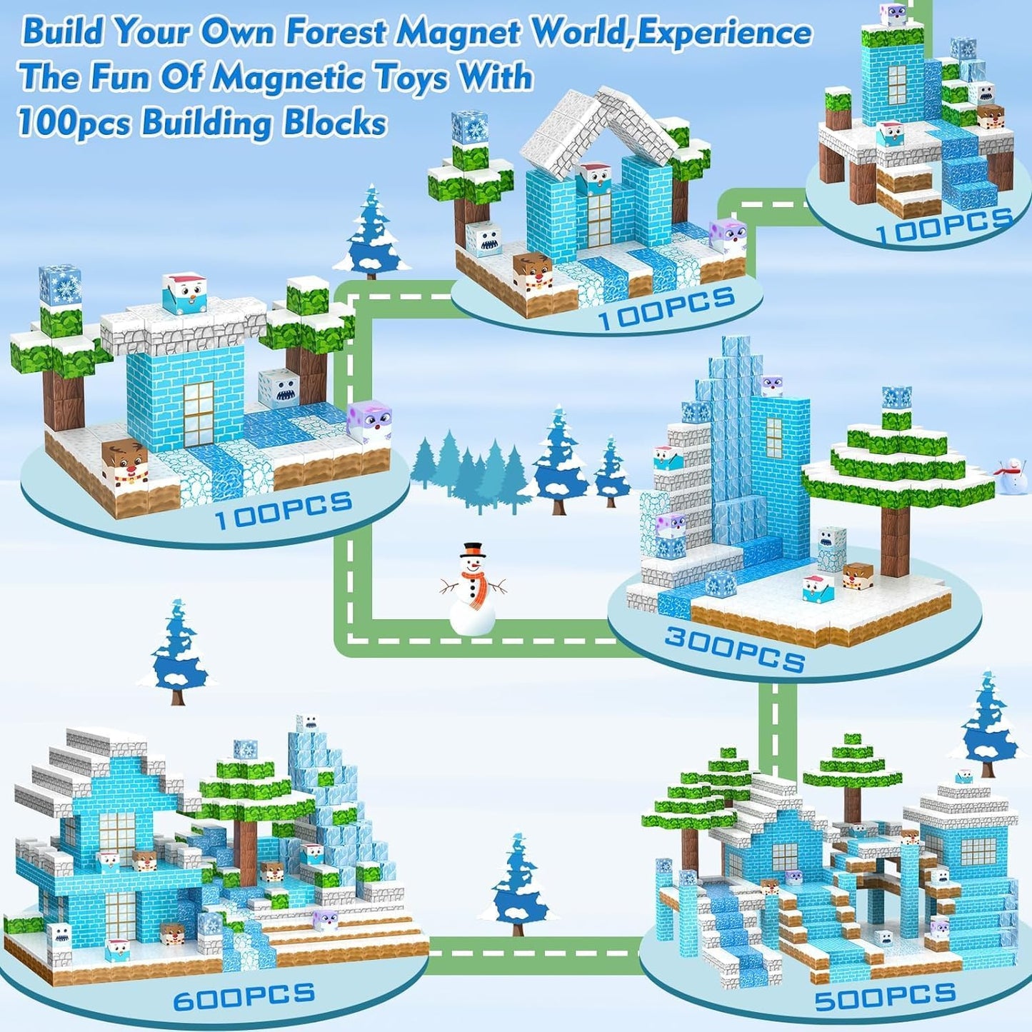 Frozen Magnetic Set (100pcs) - OPICRAFT