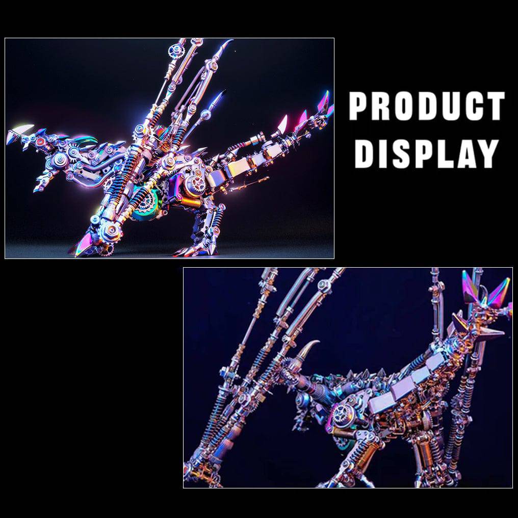 Engaging 3D Dragon Metal Model Puzzle Kit - Over 1390 Pieces of Intriguing DIY Fun! - OPICRAFT
