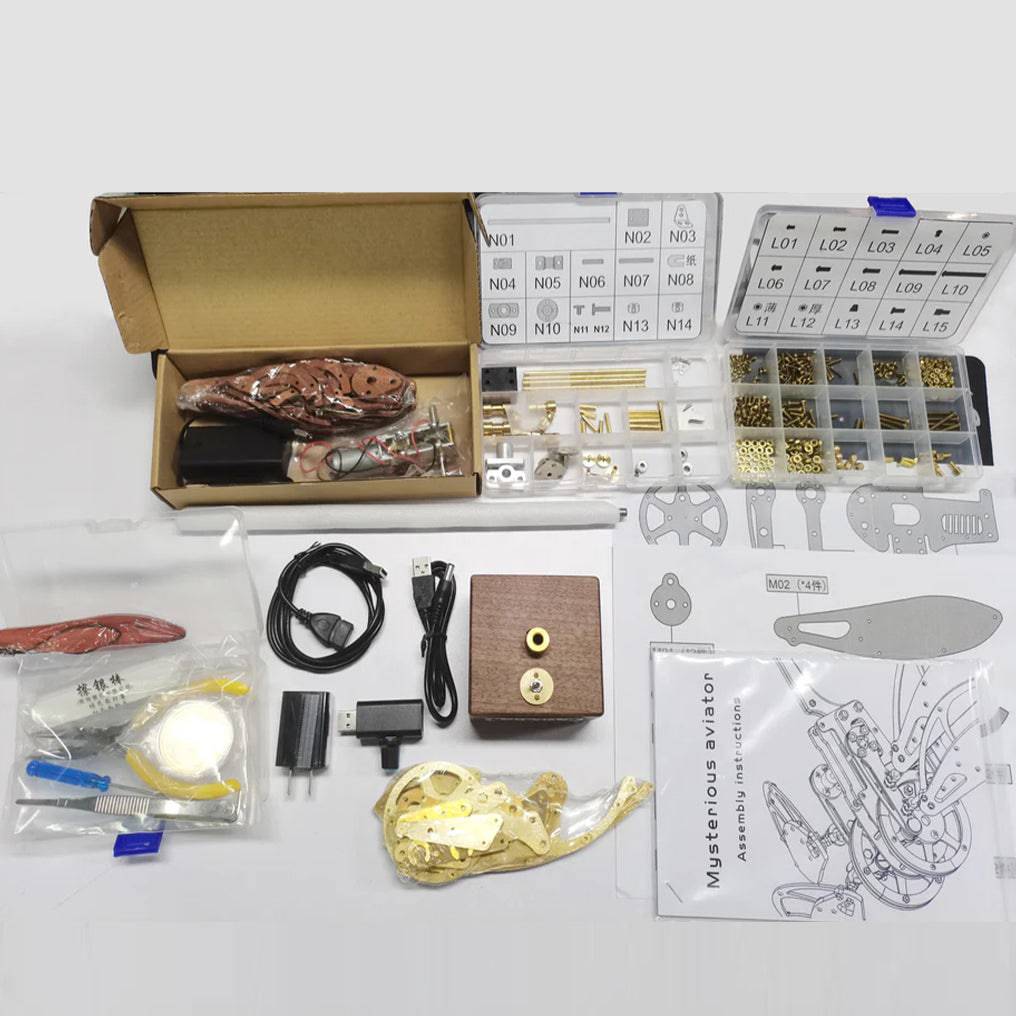 Elevate Your Creativity with Our Dynamic 3D Metal & Solid Wood Aircraft Assembly Model Kit! - OPICRAFT