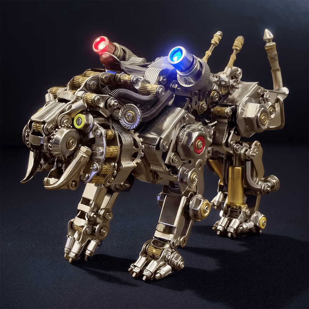 Engaging DIY 3D Metal Bengal Tiger Puzzle Kit - Creative Building Block Experience! - OPICRAFT
