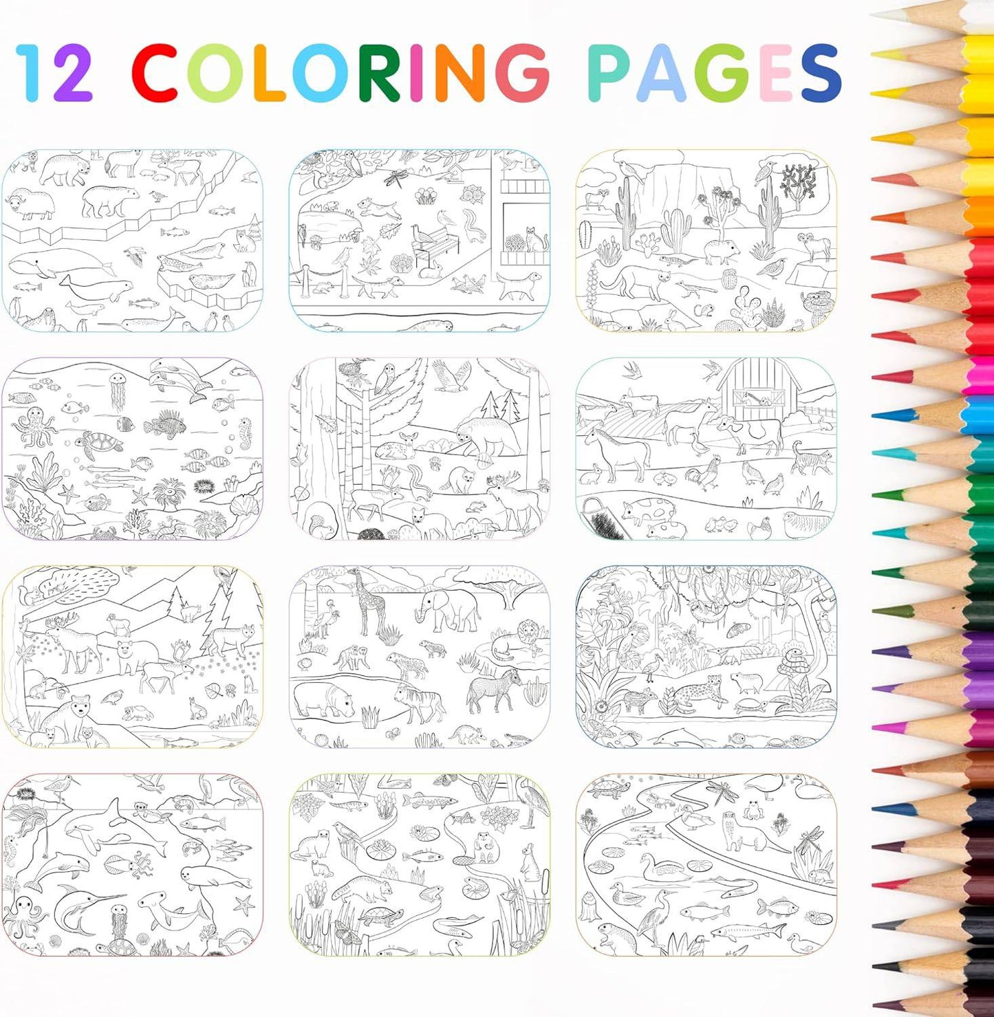 Animal All Around Town Sticker Book Activity - OPICRAFT