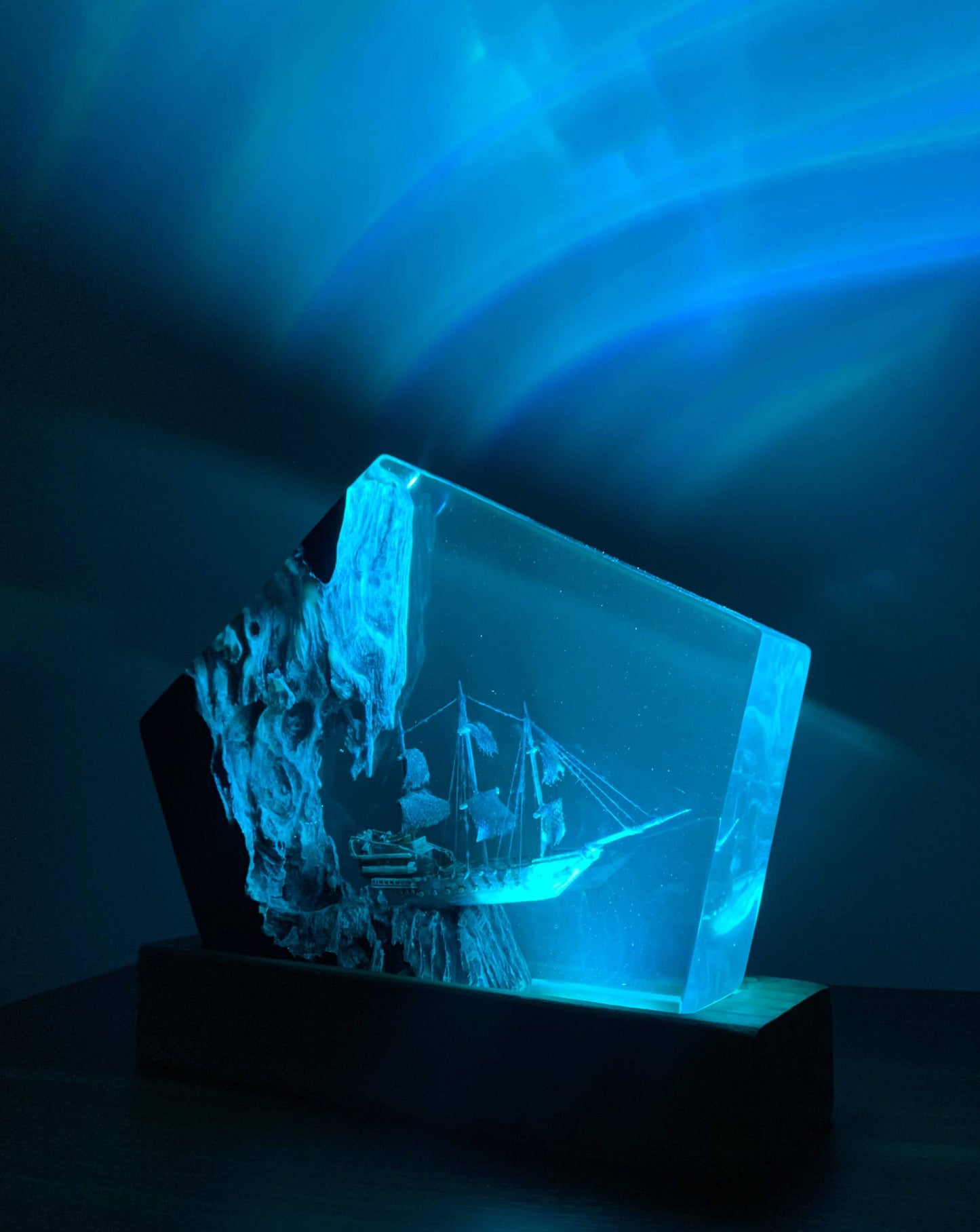 The Flying Dutchman Ship Handmade Resin Nightlight - OPICRAFT