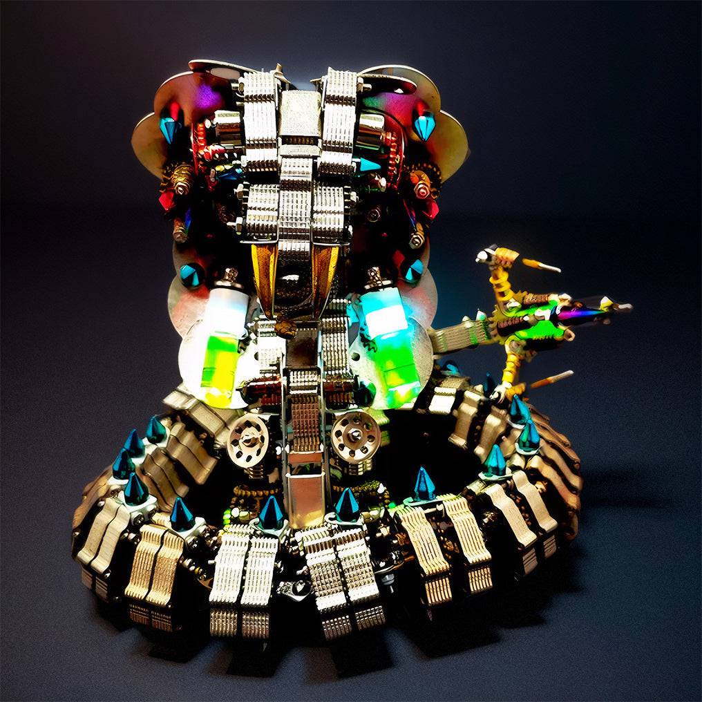 Create Your Own 3D Snake Metal Model: Engaging 1000+ Piece Puzzle Building Set! - OPICRAFT
