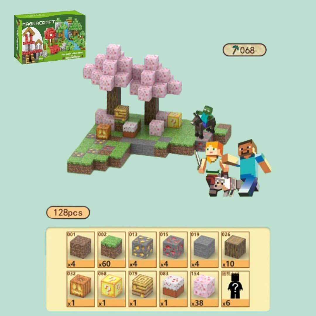 OPICRAFT 3D Building World (128pcs) - OPICRAFT