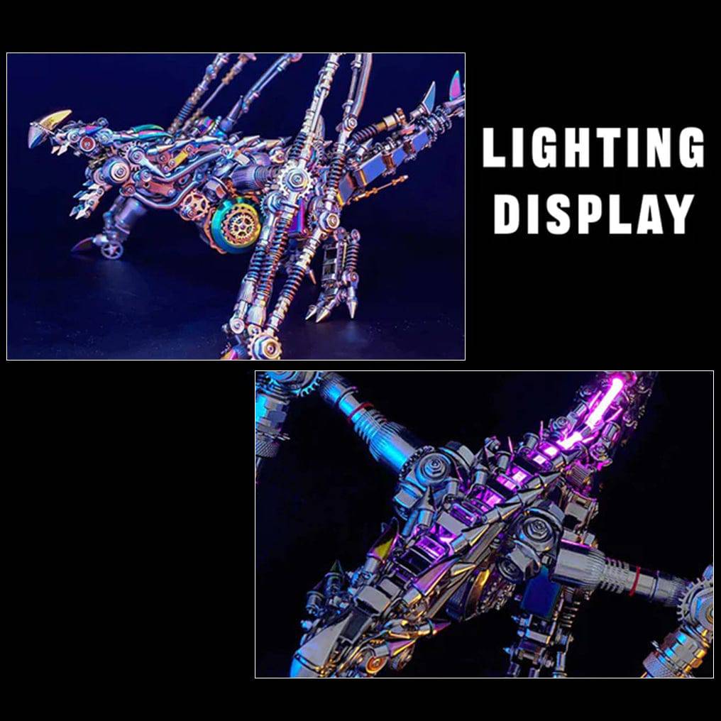 Engaging 3D Dragon Metal Model Puzzle Kit - Over 1390 Pieces of Intriguing DIY Fun! - OPICRAFT