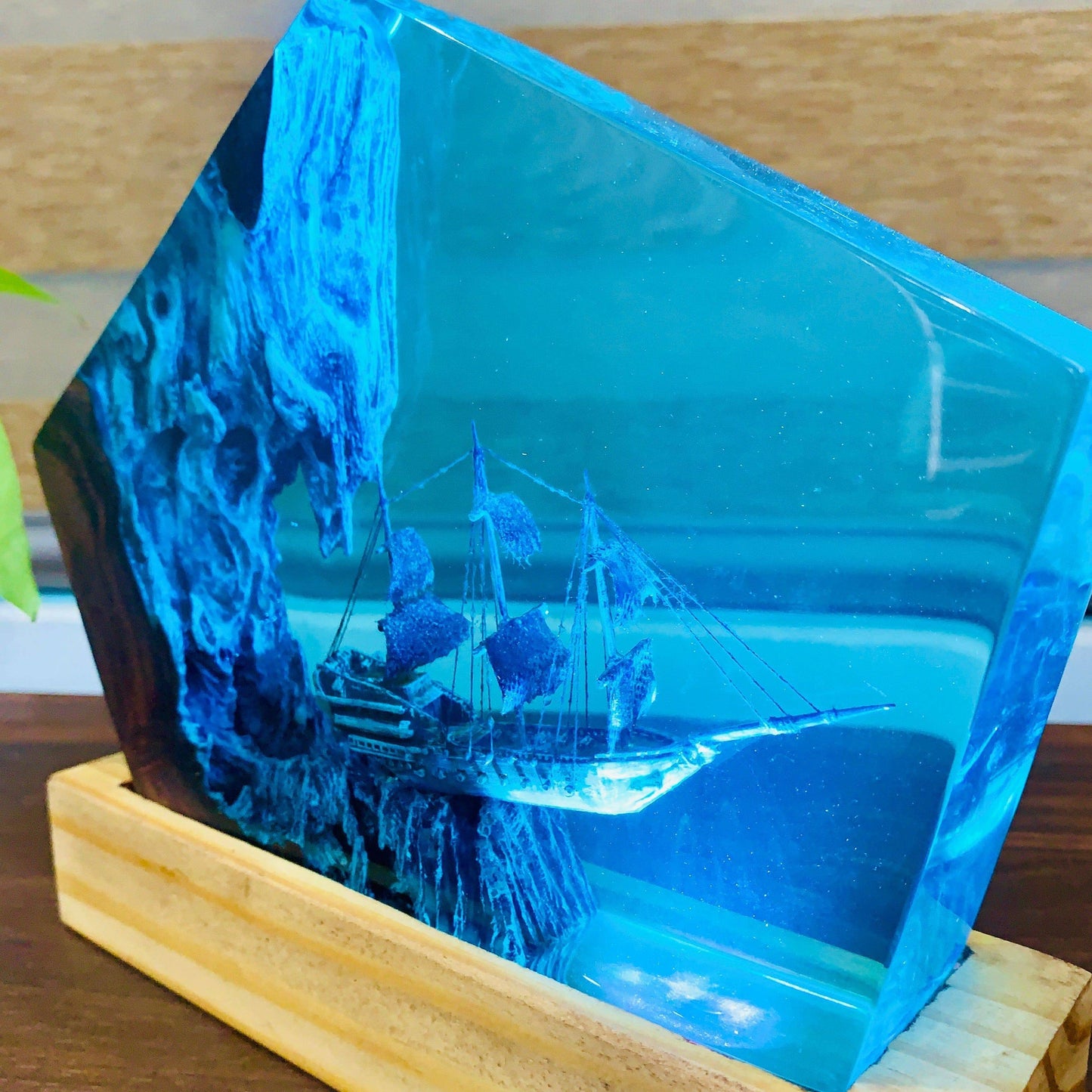 The Flying Dutchman Ship Handmade Resin Nightlight - OPICRAFT