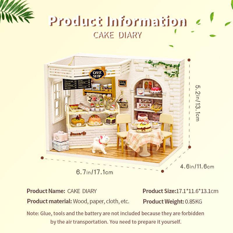 BRIVLOX⢠1:24 DIY Dollhouse Kit (Cake Diary) - BRIVLOX | Where Innovation Meets Style!