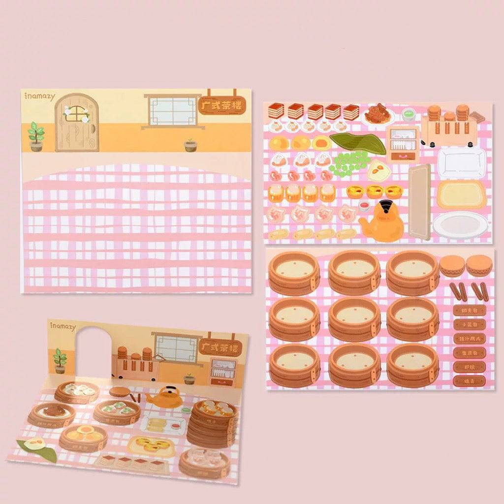 Make Your Own Food Stickers, DIY Pizza Dessert Spicy Hot Pot Teahouse - OPICRAFT