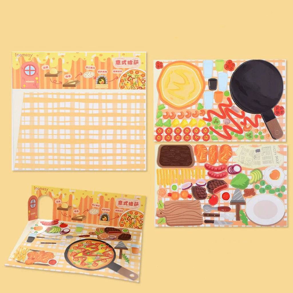 Make Your Own Food Stickers, DIY Pizza Dessert Spicy Hot Pot Teahouse - OPICRAFT