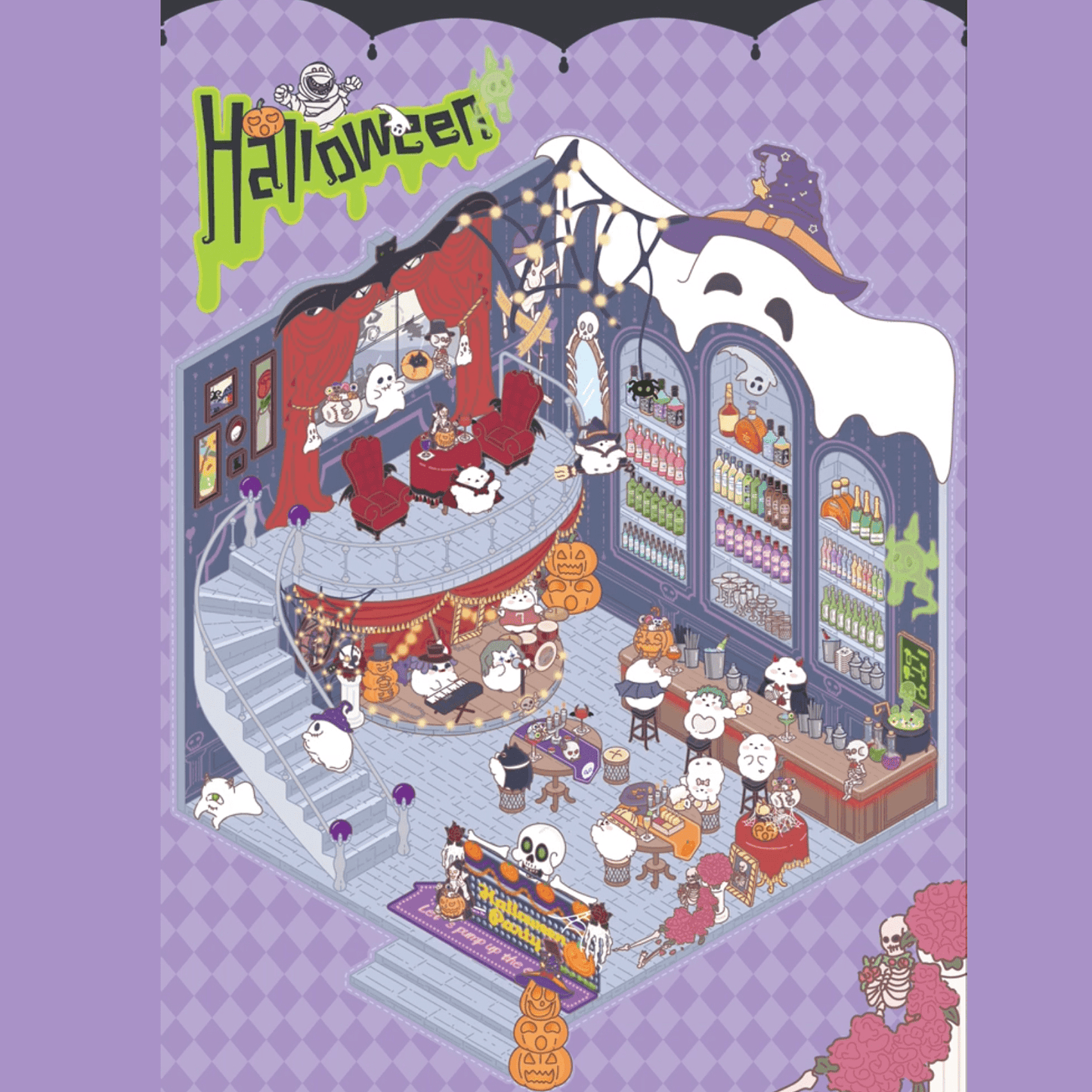 Halloween Sticker Scene - OPICRAFT