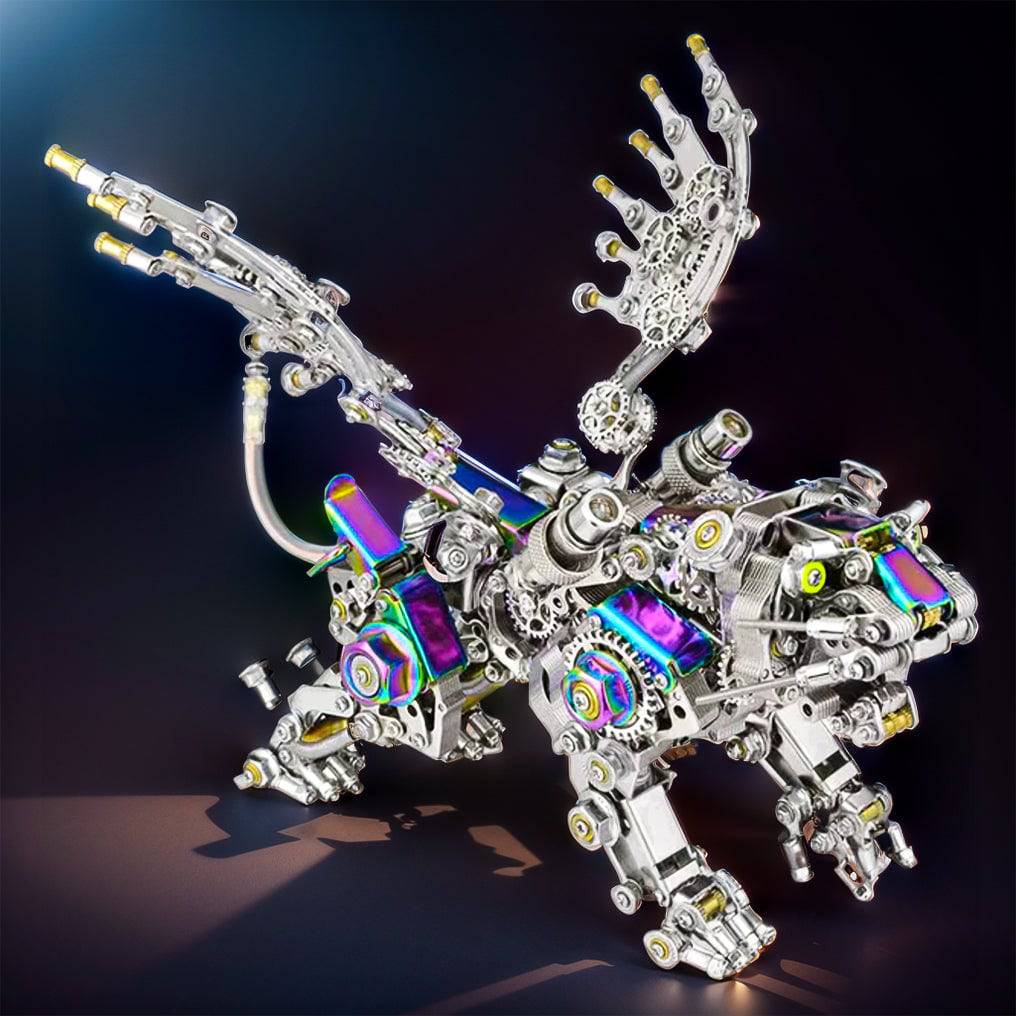 Build Your Own 3D Metal Bengal Tiger and Smilodon with Wings Puzzle – 700+ Piece Model Kit Adventure! - OPICRAFT