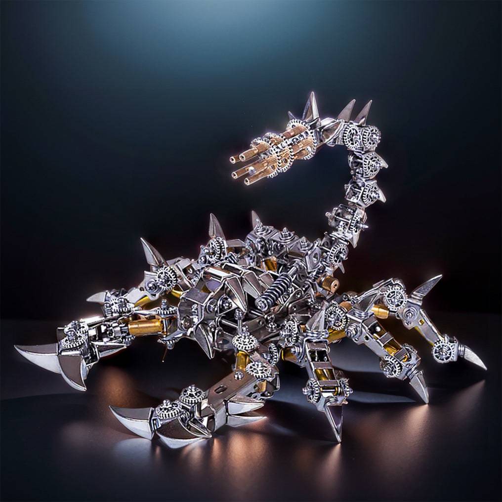 Transform Your Creativity with the 3D Metal Mechanical War Scorpion Puzzle Assembly Kit! - OPICRAFT