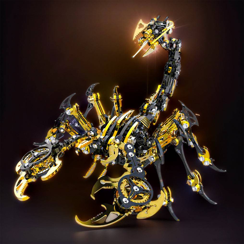 Intriguing 3D Metal Mechanical Scorpion Puzzle Kit - Assemble Your Own Punk-Inspired Animal! - OPICRAFT