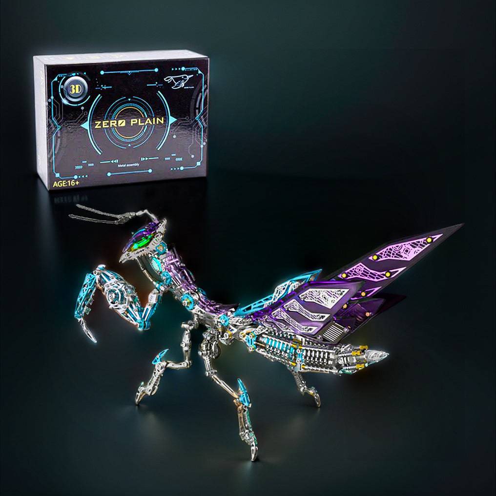 Incredible DIY 3D Metal Mechanical Mantis Model Kit - Over 1000 Pieces of Fun and Creativity! - OPICRAFT
