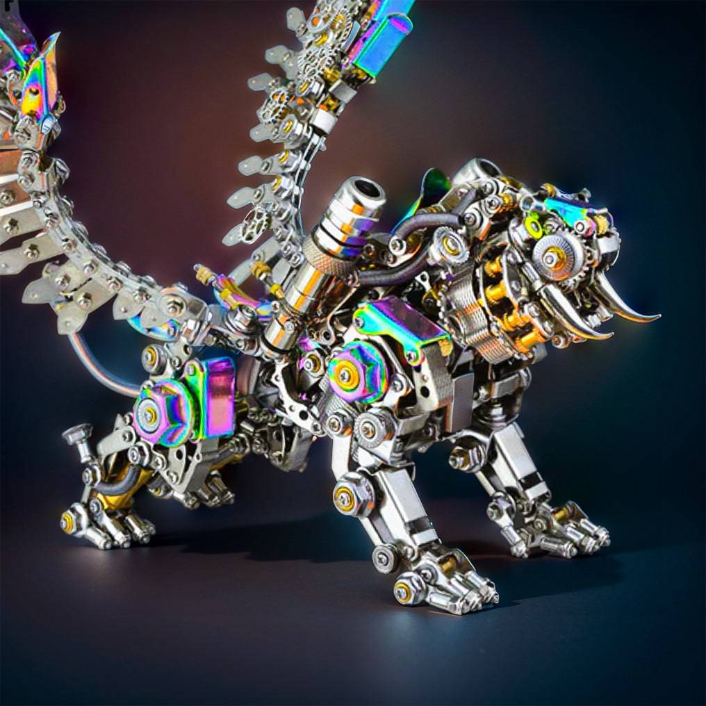 Build Your Own 3D Metal Bengal Tiger and Smilodon with Wings Puzzle – 700+ Piece Model Kit Adventure! - OPICRAFT